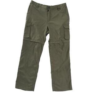 Boy Scout Pants Womens XL Green Uniform Switchback Convertible Hiking Cargo